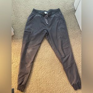 Heathered Grey Figs Jogger Scrub Pants